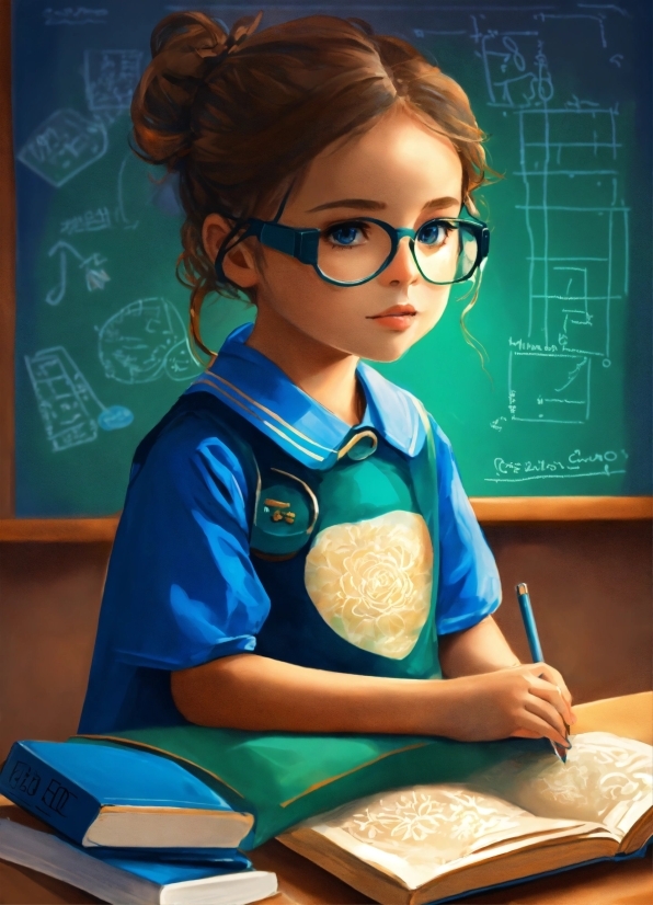 Face, Glasses, Vision Care, School Uniform, Human Body, Eyewear