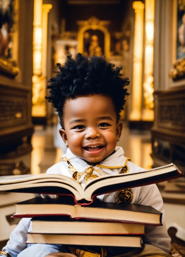 Smile, Hairstyle, Yellow, Happy, Toddler, Child