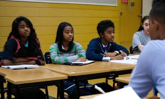 Table, Curious, Sharing, School Uniform, Event, Academic Institution