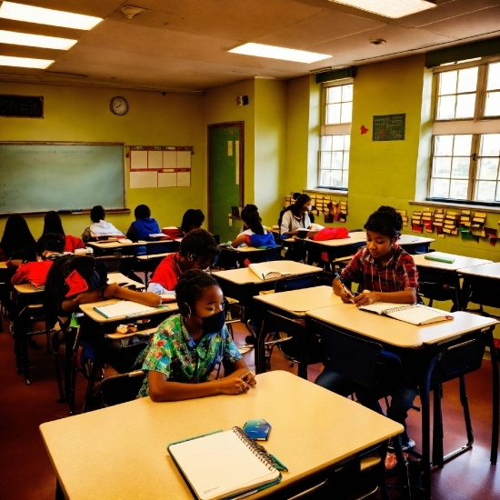 Table, Furniture, Window, Chair, Desk, Academic Institution