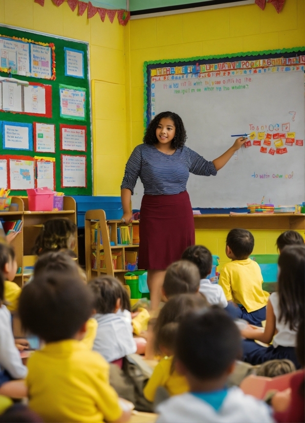 Shirt, Yellow, T-shirt, Sharing, Teacher, Adaptation