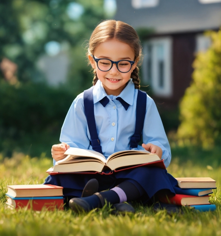 Clothing, Nature, Book, Smile, Happy, School Uniform