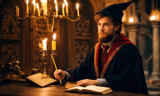 Candle, Human, Beard, Candle Holder, Microphone, Wax