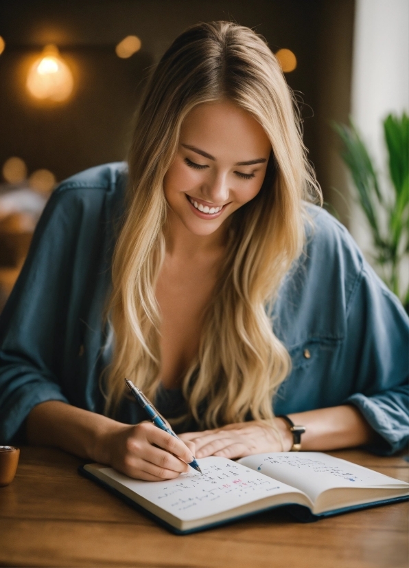 Smile, Table, Plant, Flash Photography, Pen, Office Supplies