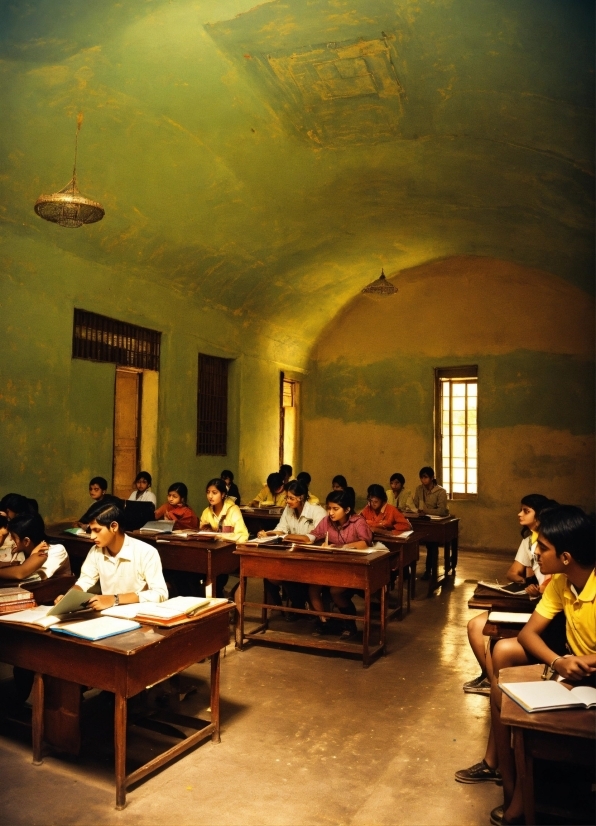 Table, Furniture, Building, Window, Event, Hall