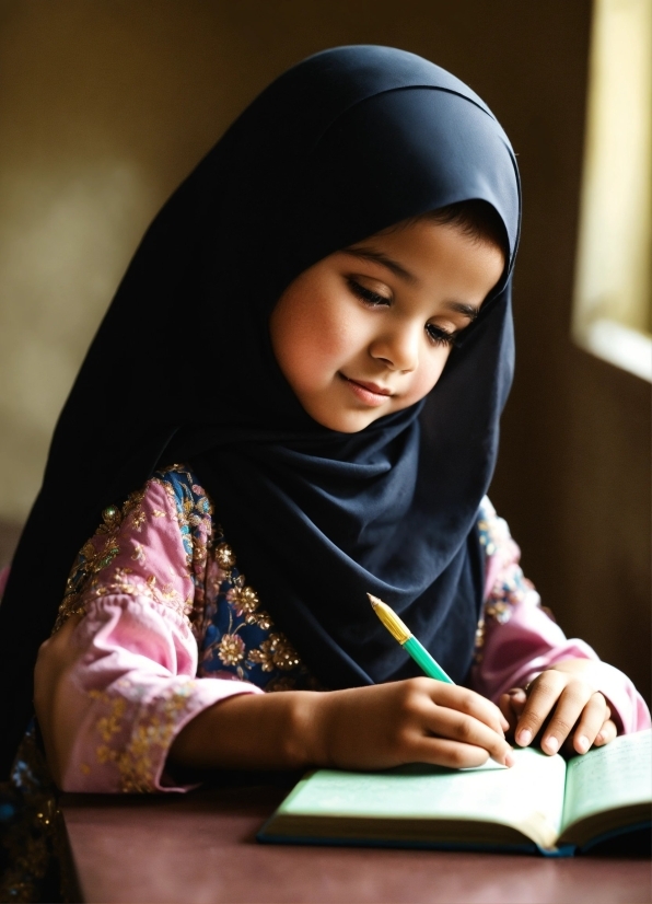 Hand, Human, Smile, Sleeve, Writing Implement, Happy