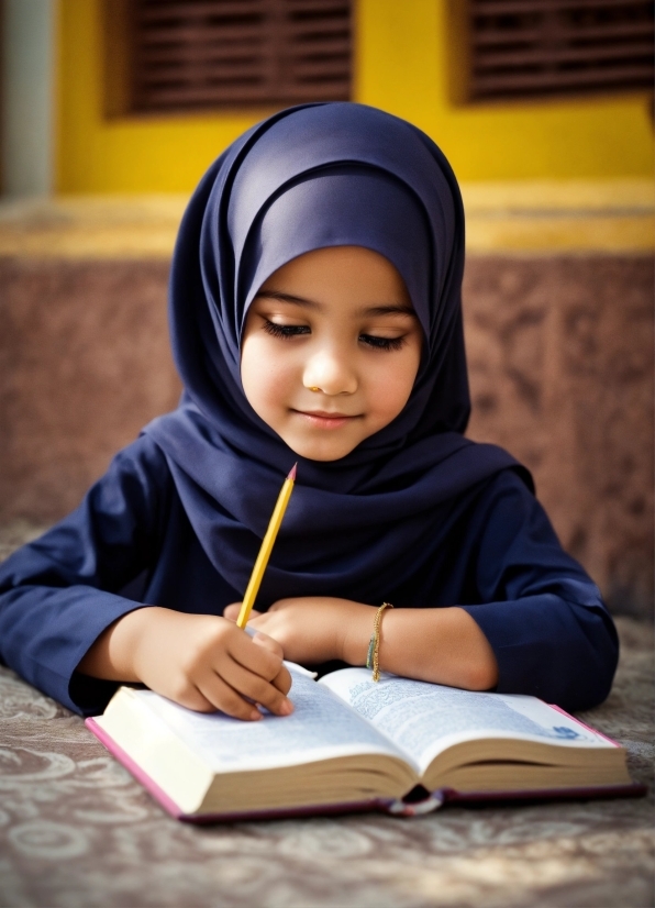 Clothing, Smile, Yellow, Headgear, Happy, Abaya