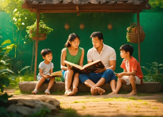 Plant, Shorts, Temple, Happy, People In Nature, Leisure