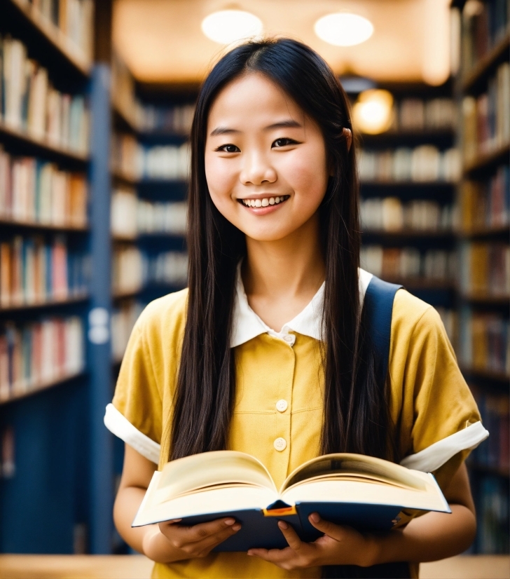 Smile, Bookcase, Shelf, Book, Publication, Happy