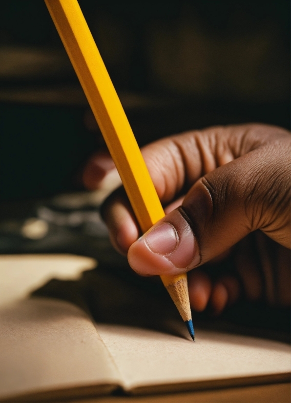 Gesture, Writing Implement, Yellow, Writing Instrument Accessory, Nail, Thumb