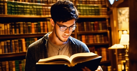 Glasses, Book, Vision Care, Bookcase, Publication, Shelf