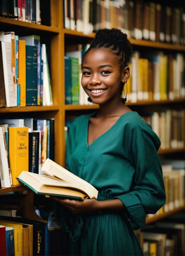 Smile, Bookcase, Book, Shelf, Publication, Shelving