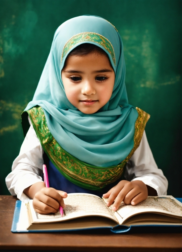 Facial Expression, Book, Happy, Publication, Sitting, Child