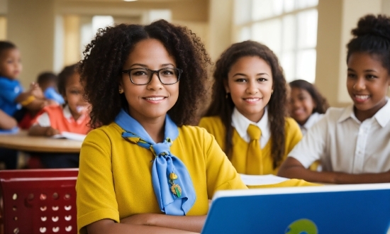 Smile, Glasses, School Uniform, Happy, Tie, Academic Institution