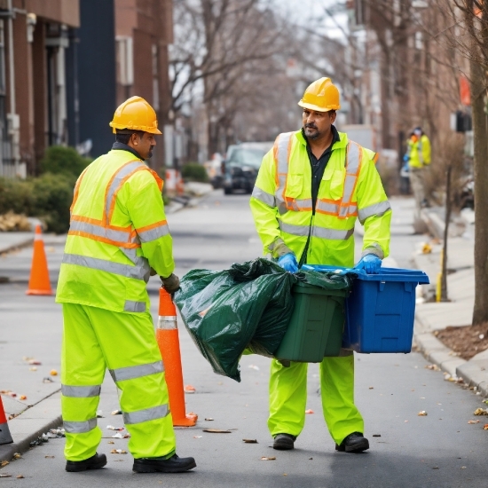 High-visibility Clothing, Workwear, Outerwear, Helmet, Hard Hat, Plant