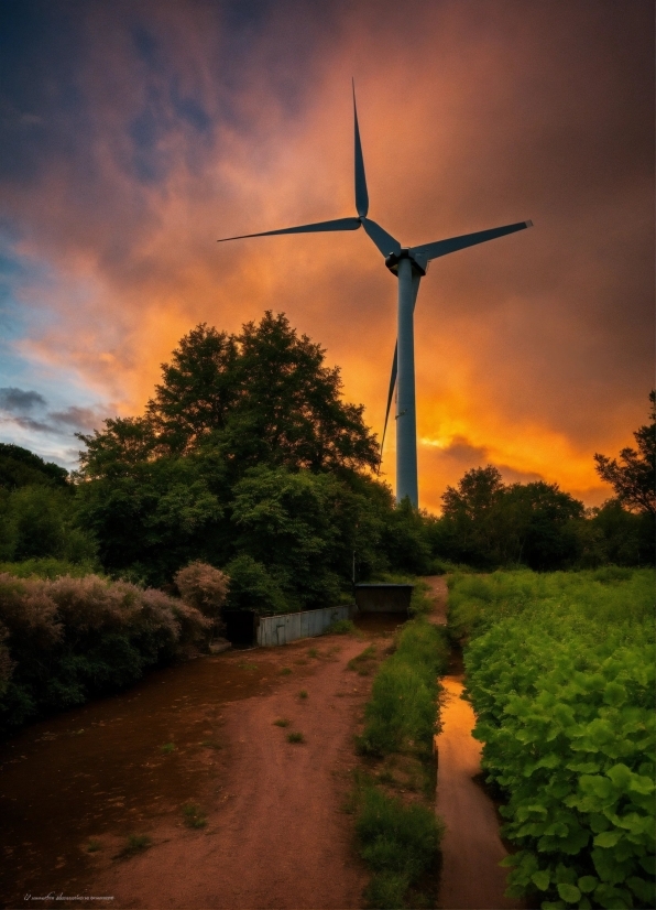 Cloud, Sky, Plant, Windmill, Atmosphere, Ecoregion