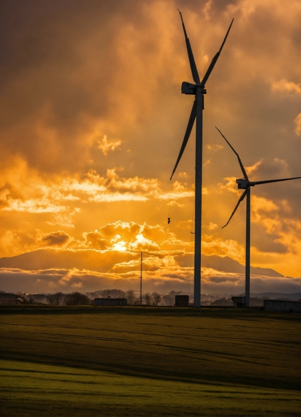 Cloud, Sky, Windmill, Atmosphere, Daytime, Ecoregion