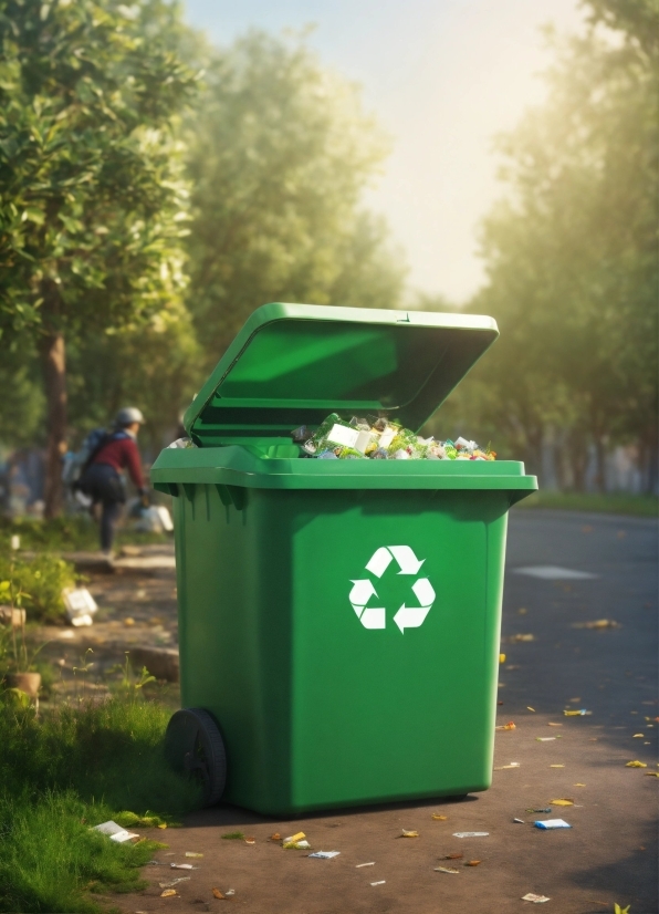 Plant, Waste Container, Waste Containment, Tree, Sky, Grass