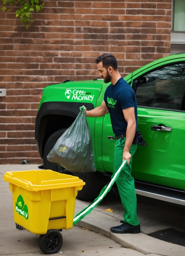 Photograph, Wheel, Green, Waste Containment, Tire, Waste Container