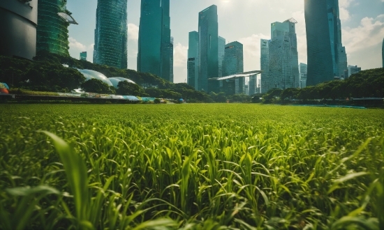 Building, Skyscraper, Plant, Daytime, Sky, Green