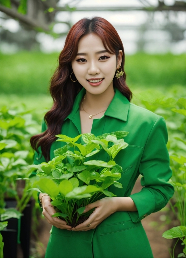 Smile, Plant, Botany, People In Nature, Leaf Vegetable, Happy