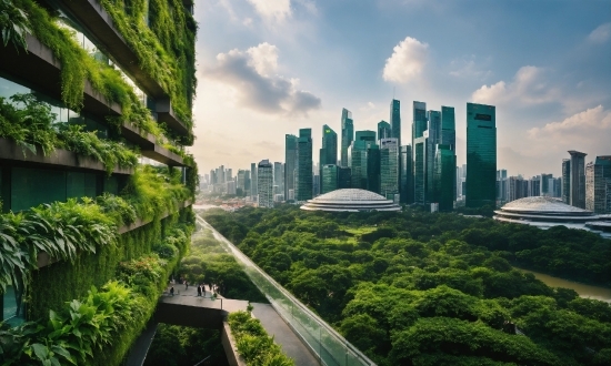 Cloud, Sky, Building, Skyscraper, World, Nature