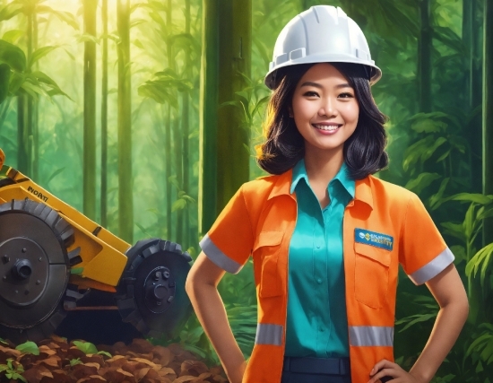 Smile, Hard Hat, Helmet, Plant, Tire, Workwear