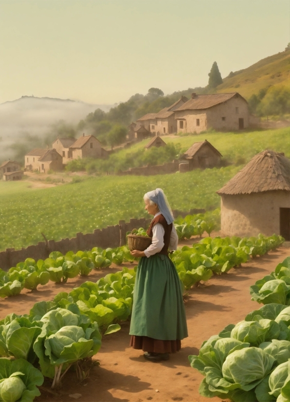 Plant, Green, Sky, Agriculture, People In Nature, Farmer