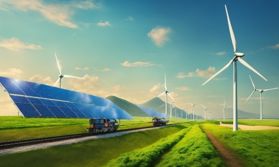 Cloud, Sky, Windmill, Atmosphere, Ecoregion, Light