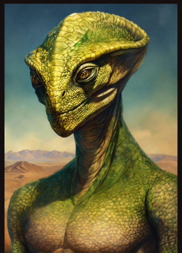 Head, Green, Nature, Jaw, Iguania, Organism