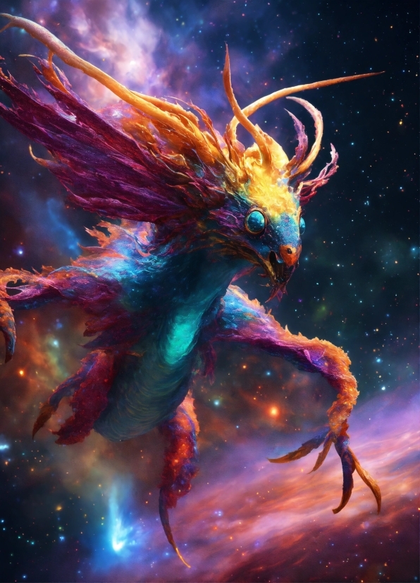 Mythical Creature, Organism, Dragon, Supernatural Creature, Art, Cg Artwork