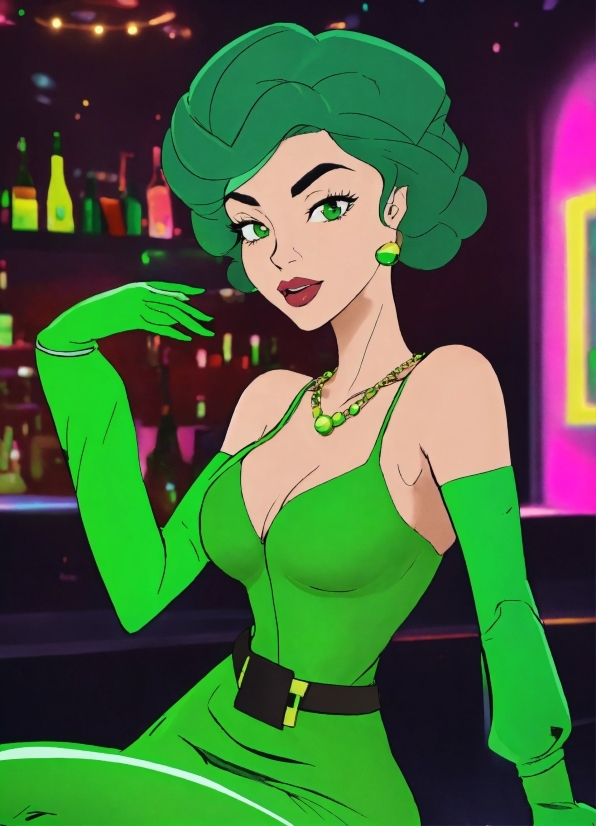 Green, Cartoon, Fashion, Entertainment, Fun, Beauty