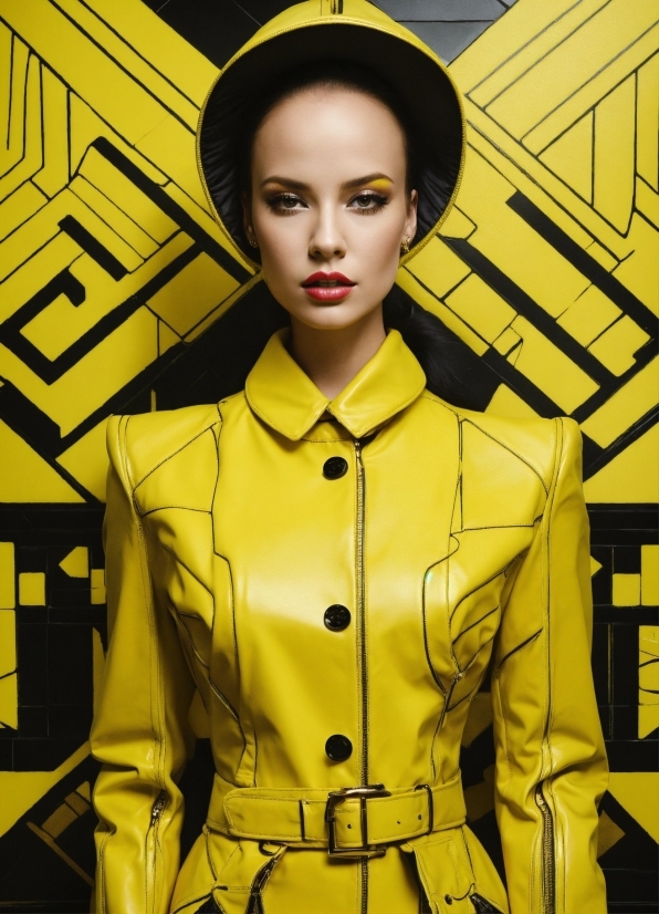 Fashion, Sleeve, Yellow, Collar, Fashion Design, Beauty