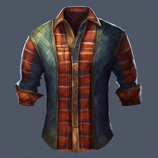 Tartan, Dress Shirt, Neck, Sleeve, Collar, Plaid