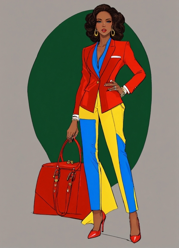 Sleeve, Art, Pantsuit, Waist, Thigh, Blazer