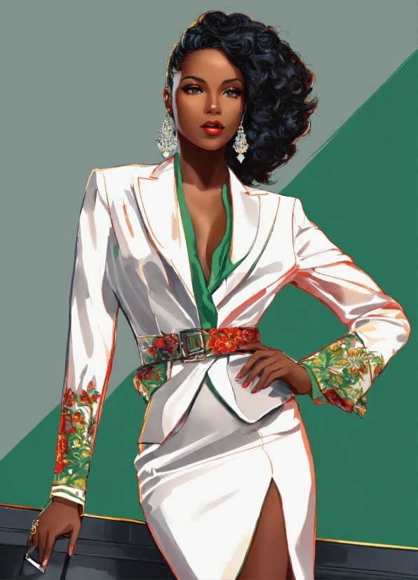 Jheri Curl, Neck, Sleeve, Waist, Thigh, Collar