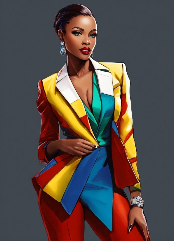 Face, Outerwear, Neck, Sleeve, Waist, Fashion Design