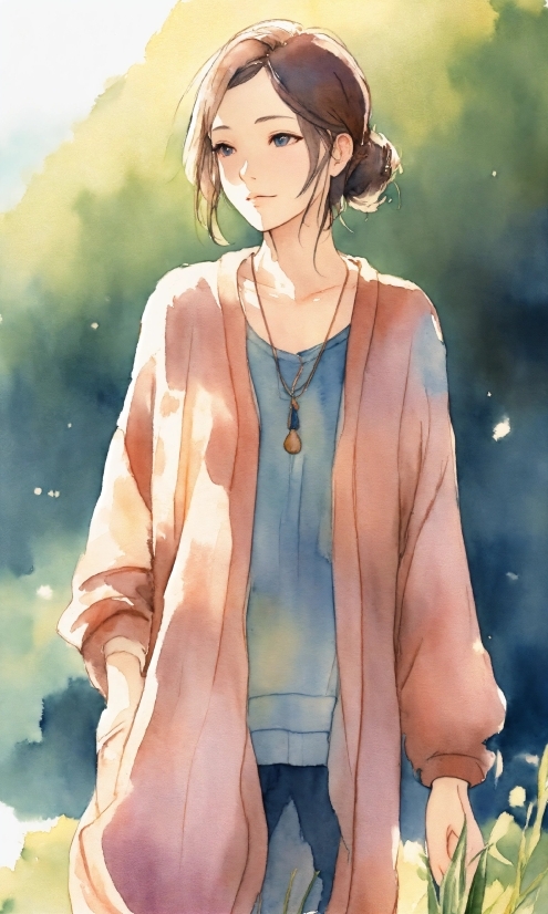 Hair, Hairstyle, Human, Neck, Sleeve, Gesture