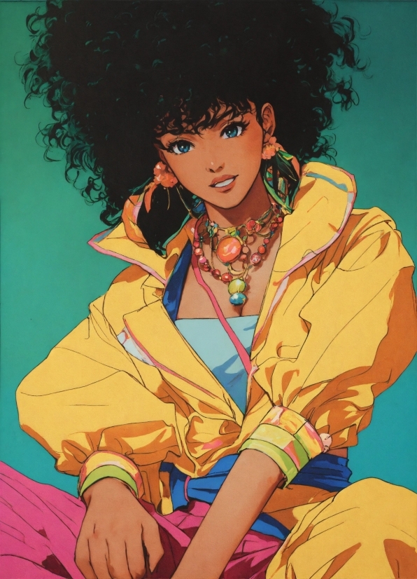 Art, Painting, Jheri Curl, Fashion Design, Illustration, Poster