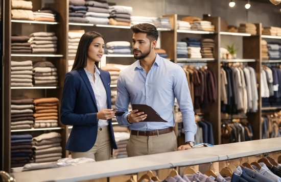 Shelf, Dress Shirt, Customer, Sleeve, Retail, Shelving