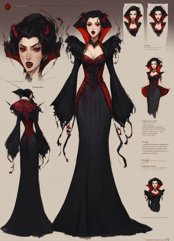 Dress, Fashion, Sleeve, Art, Red, Fashion Design