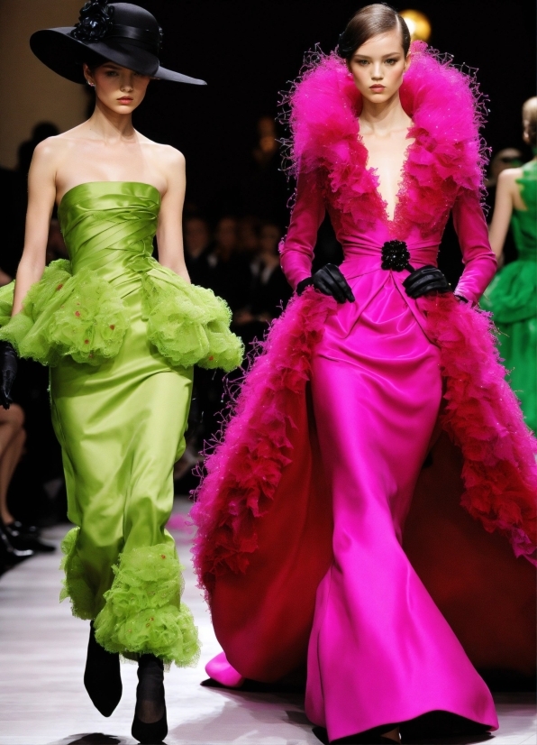 Hairstyle, Shoulder, Green, Neck, Waist, Gown