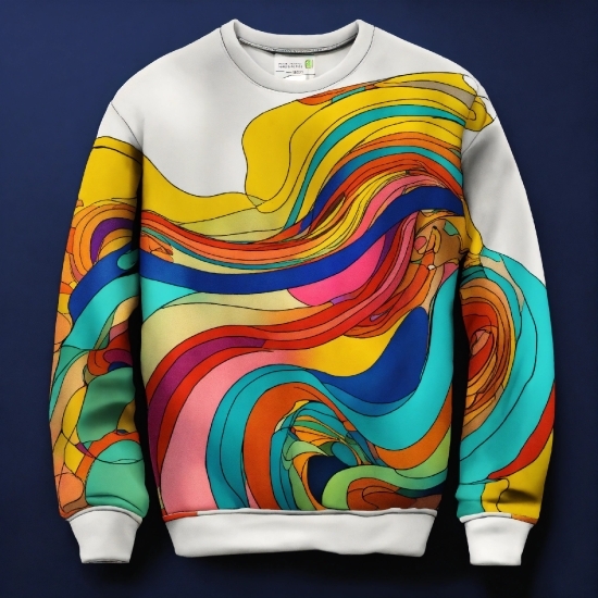 Outerwear, Neck, Sleeve, T-shirt, Aqua, Art