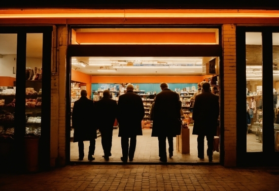 Coat, Standing, Public Space, Suit, Tints And Shades, City