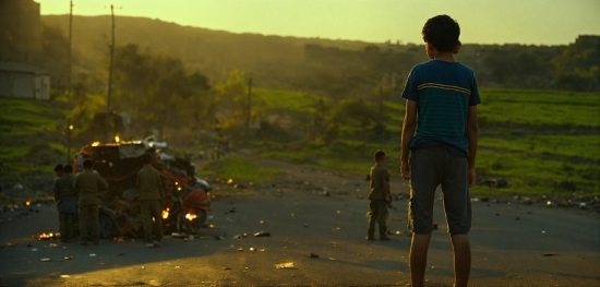 Sky, Shorts, Gesture, Atmospheric Phenomenon, Asphalt, Marines