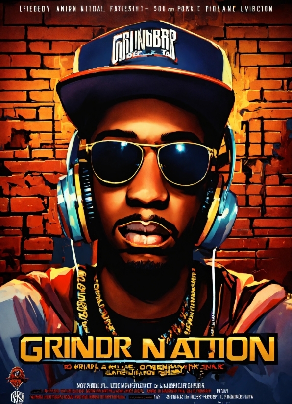 Chin, Poster, Cool, Font, Eyewear, Music Artist