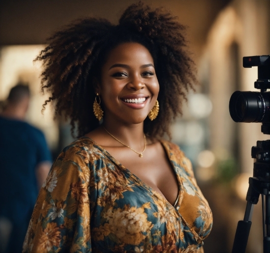 Smile, Hairstyle, Tripod, Flash Photography, Camera Lens, Camera