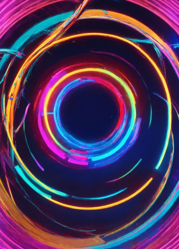 Colorfulness, Light, Purple, Visual Effect Lighting, Neon, Circle