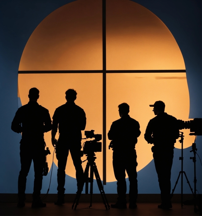 Trousers, Standing, Line, Sky, Backlighting, Event