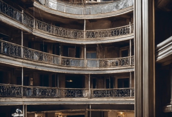 Building, Facade, City, Symmetry, Ceiling, Arcade